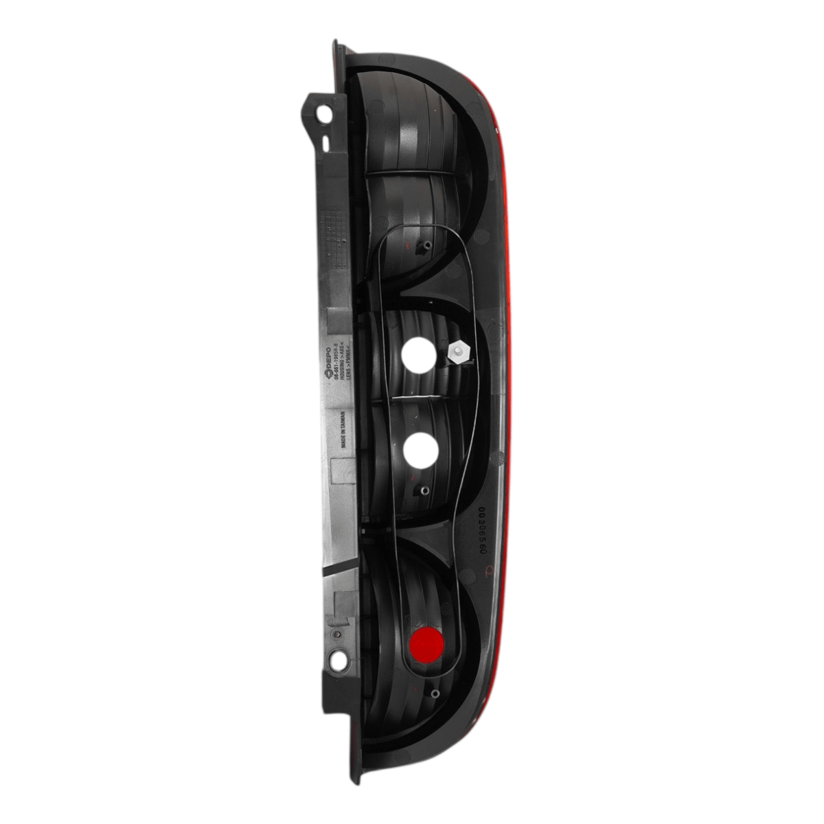 Lanterna Traseira Direita Bicolor 3 Furos Fiat Doblo Fiorino 2009 2010 2011 2012 2013 2014 2015 2016 2017 2018 2019 2020 2021 Novo