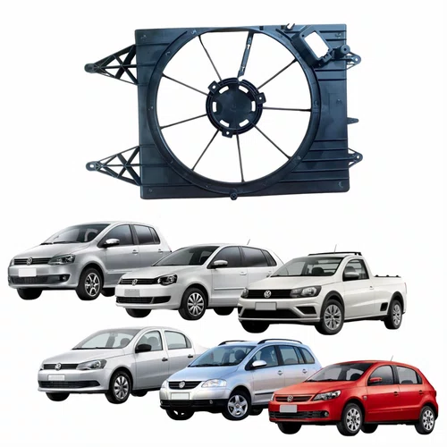 Defletor Ventoinha Vw Fox Spacefox Polo 2006 A 2012 Gol Voyage Saveiro 2009 A 2021 Com Ar
