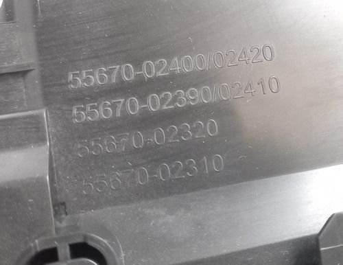 Difusor Ar Central Com Relógio Toyota Corolla 2016 Á 2018 Original Usado