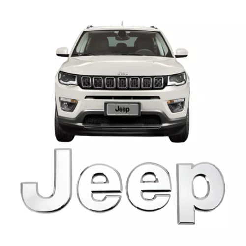 Emblema Grade Jeep Compass 2015 A 2019 2020 2021 Cromado