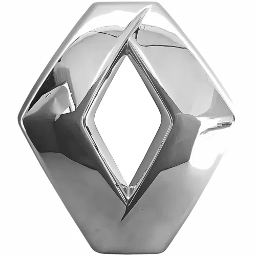 Emblema Grade Renault Sandero Logan 2014 Até 2019 Cromado Novo