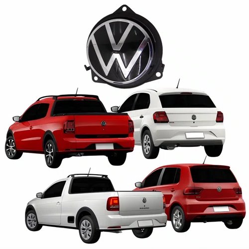 Emblema Maçaneta Tampa Traseira Saveiro 2023 2024 Original