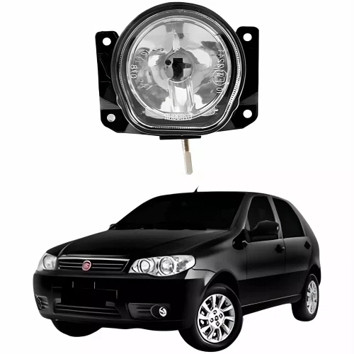 Farol Auxiliar Milha Fiat Palio Fire 2001 Até 2011 Com Ferragem