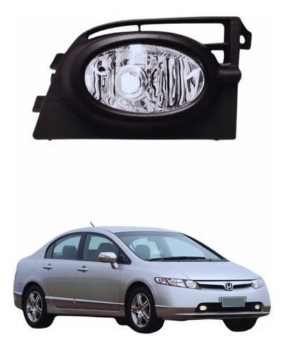 Farol Auxiliar Milha Honda New Civic 2006 2007 2008 Direito