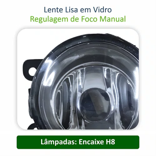 Farol De Milha Peugeot 207 307 Renault Sandero Logan Citroen C3 C4 Lente Vidro Novo
