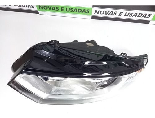 Farol Esquerdo Ecosport 2013 14 15 2016 Com Led Com Detalhe Original Usado