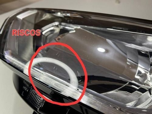 Farol Esquerdo Ecosport 2013 14 15 2016 Com Led Com Detalhe Original Usado
