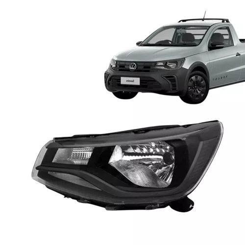 Farol Esquerdo Fume Volkswagen Saveiro 2023 2024 2025 2026 Novo