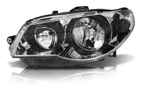 Farol Fiat Palio Sapao 04/07 Todo Negro Le  Novo