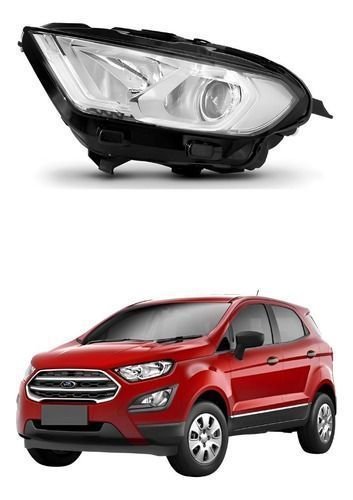 Farol Ford Ecosport 2018 2019 2020 2021 Cromado Esquerdo