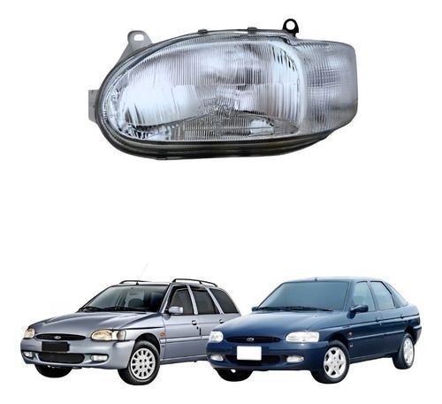 Farol Ford Escort Zetec Perua Sw 1997 Até 2002 Lado Direito