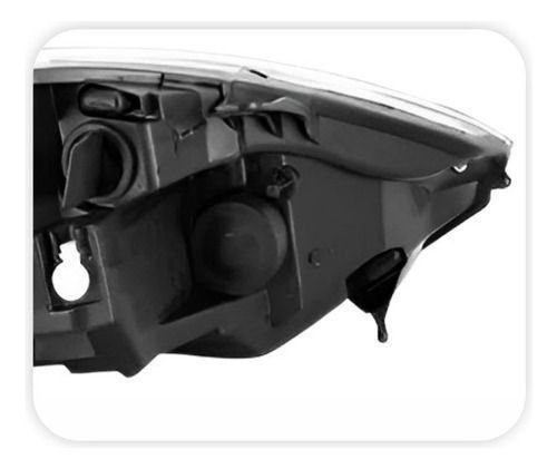 Farol Ford Fiesta 2011 2012 2013 2014 Másc Cromada Esquerdo  Novo