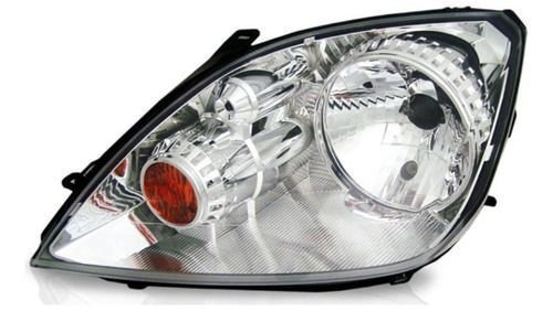 Farol Ford Fiesta Hatch Sedan 2003 A 2007 Cromado Esquerdo Original Usado
