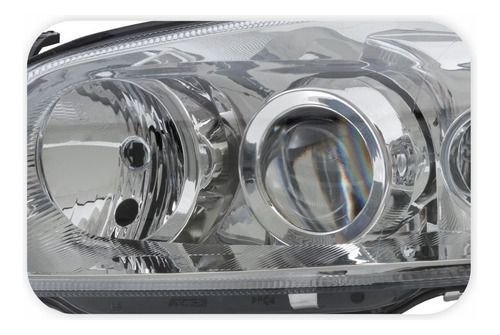 Farol Gm Astra 2003 Até 2012 Duplo Máscara Cromada Esquerdo  Novo