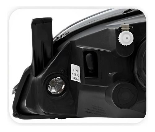Farol Gm Celta Prisma 2012 Até 2014 Mascara Negra Direito Novo