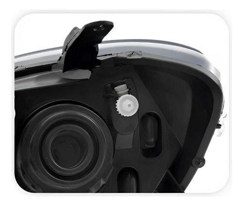 Farol Gm Celta Prisma 2012 Até 2014 Mascara Negra Direito Novo