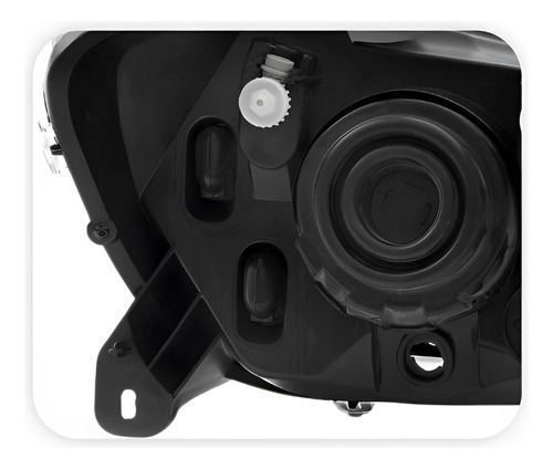 Farol Gm Celta Prisma 2012 Até 2014 Mascara Negra Esquerdo Novo