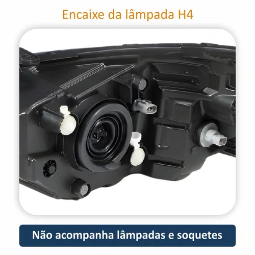 Farol GM Onix Prisma 2017 2018 2019 Com Led Lado Direito  Novo