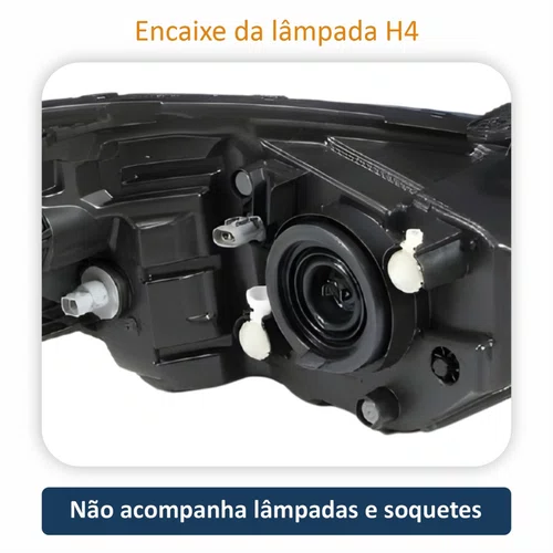 Farol GM Onix Prisma 2017 2018 2019 Com Led Lado Esquerdo  Novo
