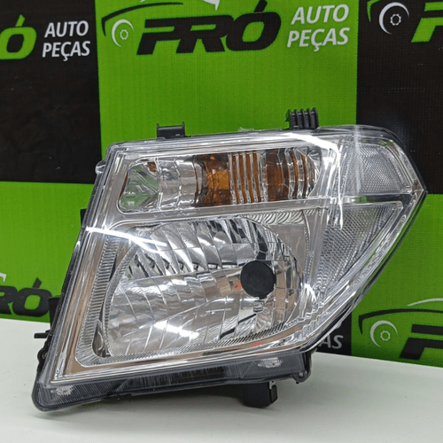 Farol Manual Nissan Frontier Cromado (H4) Esquerdo 2018 2016 Usado
