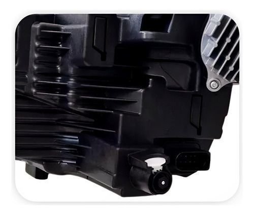 Farol Mascara Negra Lado Esquerdo Vw Nivus 2022 Á 2024  Novo