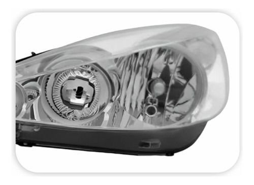 Farol Peugeot 207 2007 Até 2015 Máscara Cromada Esquerdo  Novo