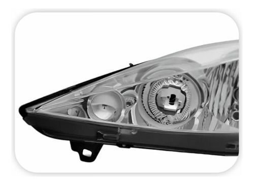 Farol Peugeot 207 2007 Até 2015 Máscara Cromada Esquerdo  Novo