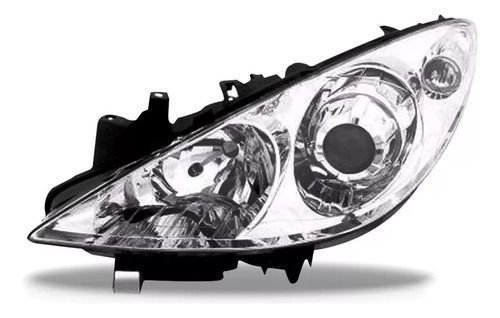 Farol Peugeot 307 2007 2008 2009 Á 2012 Manual Esquerdo  Novo