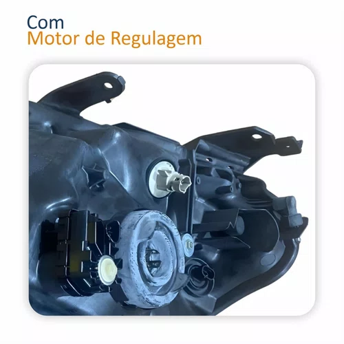 Farol Principal Ford Ranger 2012 A 2016 Máscara Cromada Lado Direito  Novo