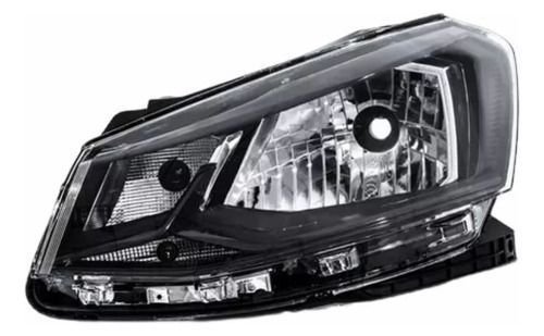 Farol Vw Gol G7 2016 2017 2018 Máscara Negra Lado Esquerdo Novo