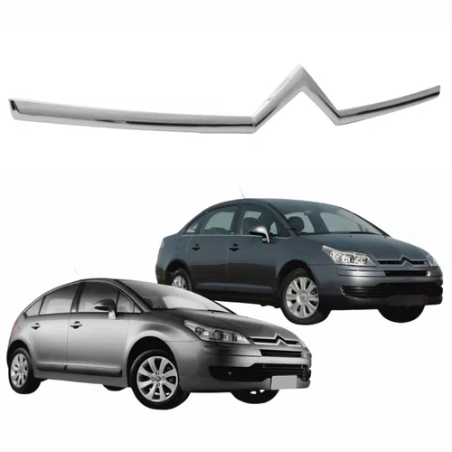 Friso Capô Citroen C4 Pallas Hatch Sedan 2006 A 2012 Cromado