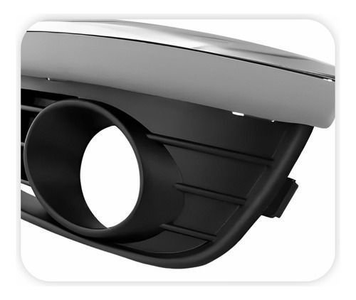 Grade Farol Milha Jetta 2006 A 2011 Com Furo Friso Esquerdo Novo