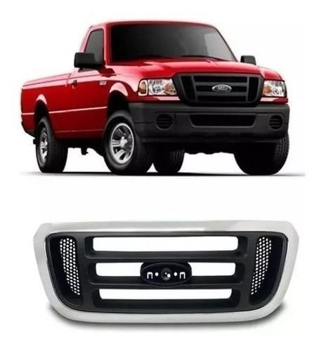 Grade Radiador Ford Ranger 2005 A 2009 Com Friso Cromado Novo