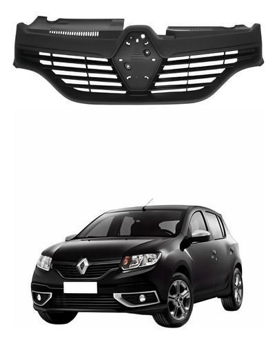 Grade Radiador Renault Sandero Logan 2014 Até 2018 Preto Novo Grade Radiador Renault Sandero Logan 2014 Até 2018 Preto Novo