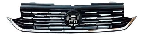 Grade Radiador T-cross 2019 A 2023 Black Piano Com Cromado Novo