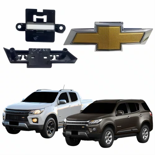 Kit Emblema Grade Gm S10 High Country Trailblazer 2021 A 2025 3 Peças