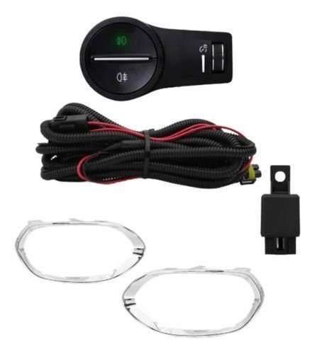 Kit Farol Auxiliar Milha Fiat Toro 2016 A 2021 Moldura Crom Novo