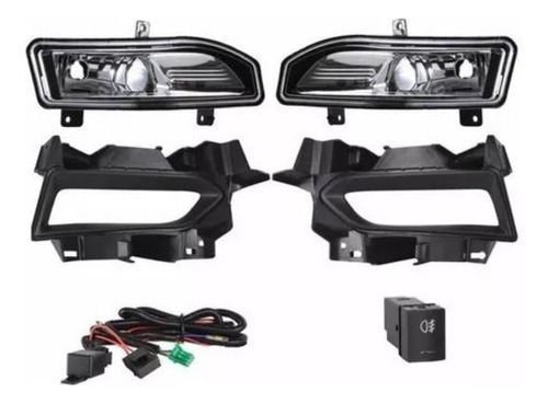 Kit Farol Milha Nissan Versa 2021 2022 Botao Modelo Original Novo