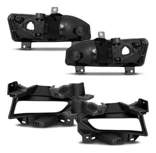 Kit Farol Milha Nissan Versa 2021 2022 Botao Modelo Original Novo