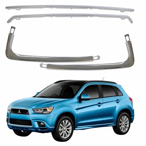 Kit Jogo 04 Peças Friso Grade Mitsubishi Asx 2010 2011 2012  Novo
