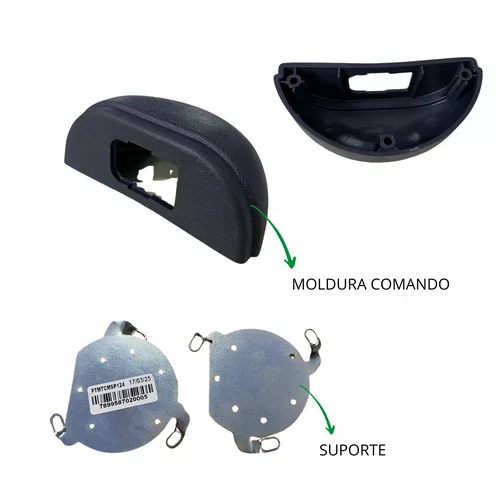 Kit Retrovisor Elétrico Simples Palio Strada Siena Argo Cronos Mobi Spin Gol G3 G4