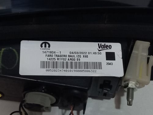 Lanterna Tampa Fiat Cronos 2018 A 2021 Esquerdo 14718041 Original Usado