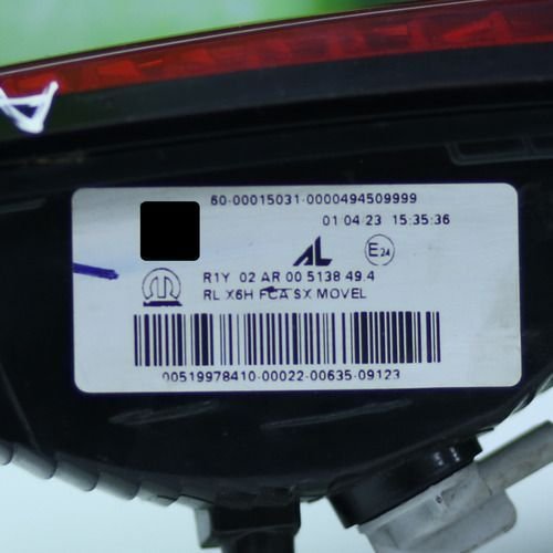 Lanterna Tampa Traseira Esquerda Fiat Argo 2020 A 2023 Original Usado