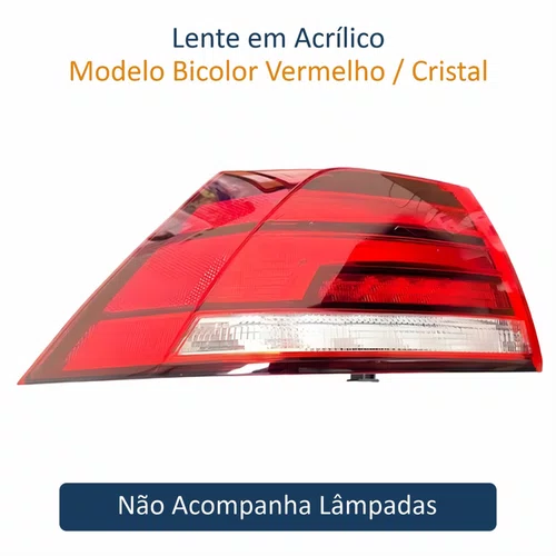 Lanterna Traseira Canto Vw Golf Tsi 2018 A 2021 Sem Led Esquerdo