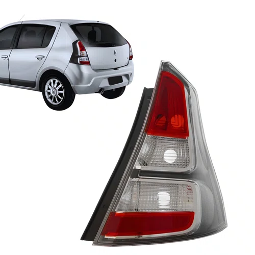 Lanterna Traseira Direita Borda Cinza Renault Sandero 2012 2013 2014 Novo