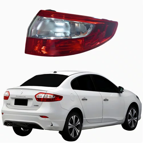 Lanterna Traseira Renault Fluence Sedan 2010 A 2014 Bicolor Sem Led Direito
