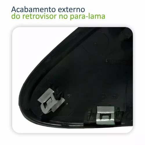 Moldura Acabamento Retrovisor Gm Onix Prisma 2020 A 2024 Texturizado Direito