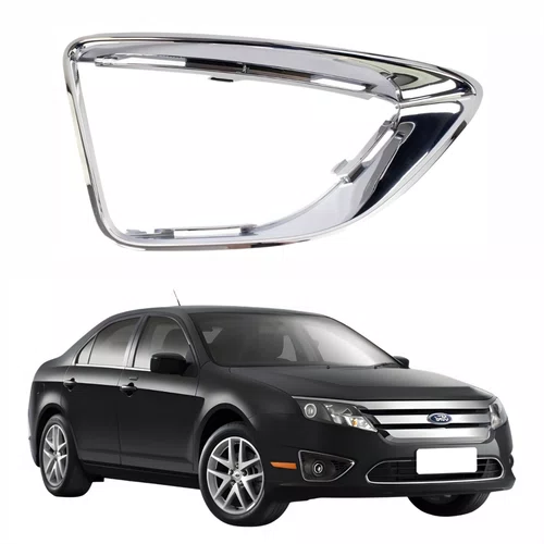 Moldura Farol Auxiliar Ford Fusion 2010 A 2012 Cromada Direito Moldura Farol Auxiliar Ford Fusion 2010 A 2012 Cromada Direito