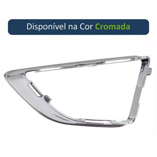 Moldura Farol Auxiliar Ford Fusion 2010 A 2012 Cromada Direito