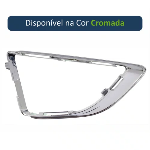 Moldura Farol Auxiliar Ford Fusion 2010 A 2012 Cromada Esquerdo